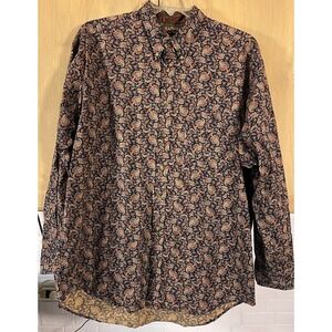 Tango By Max Raab Shirt‎ XL LS Button Down Paisley